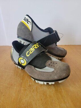 Carnac Ligne Sport Cycling Shoes Men’s Vintage Gray Suede Mesh Biking UCS 4